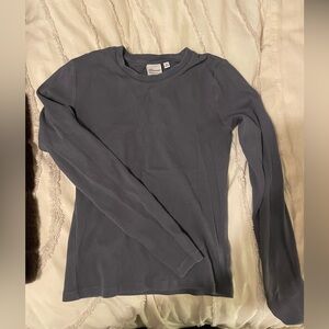 Greyish Blue TNA Long Sleeve Shirt
